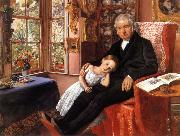 Sir John Everett Millais James Wyatt and His Granddaughter Germany oil painting artist